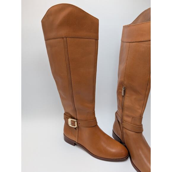 Women’s Vince Camuto Ovarlym Riding Boot Light Brown 6.5M New With Defects - Picture 3 of 7